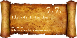 Török Tardos névjegykártya